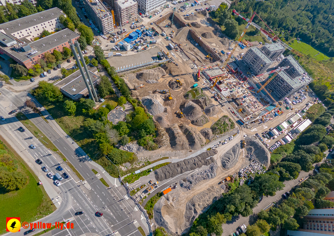 02.09.2023 - eine neue Baugrube auf dem Alexisquartier in Neuperlach